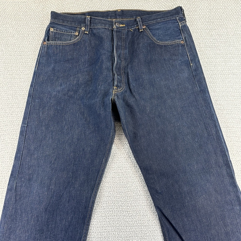 Levis Jeans Mens 38x32 (37x30) 501xx Straight Leg Shrink To Fit Denim Button Fly
